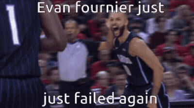 Evan Fournier Failed Again On Basketball Game GIF