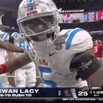 Evan Lacy Football Player On Field GIF
