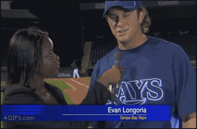 Evan Longoria Interviewed GIF