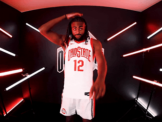Evan Mahaffey Buckeyes Head Taps GIF