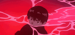 Evangelion Shinji LCL Sea GIF