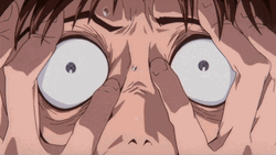 Evangelion Shinji Shocked Eyes GIF