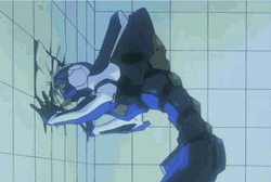 Evangelion Unit-00 Headbang GIF