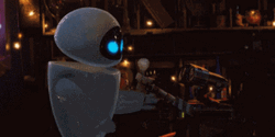 Eve Turning Light On Wall E GIF