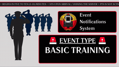 Event Notifications System Basic Training Sign GIF