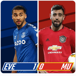 Everton Fc Bruno Fernandes Calvert-Lewin GIF