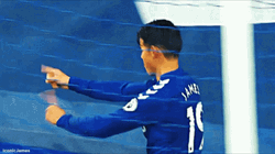 Everton Fc James Rodriguez Hugging Teammates GIF