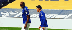Everton Fc James Rodriguez Yerry Mina GIF