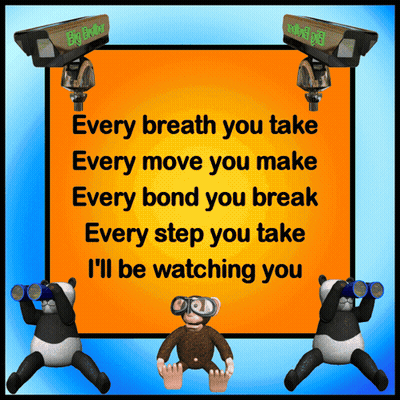 Every Breath You Take Every Move You Make Sign GIF
