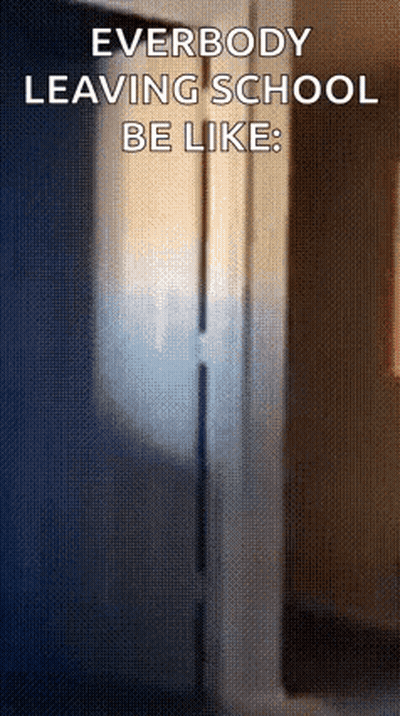 Everybody Leaving School Door GIF
