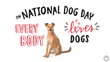 Everybody Loves Dogs Happy Dog Day GIF