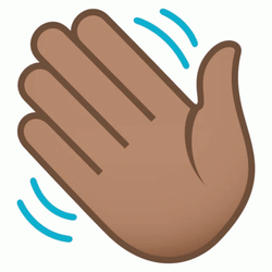 Everybody Needs Hello Wave Emoji GIF