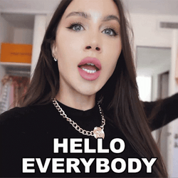 Everyone Hello Heart Necklace Female GIF