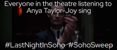 Everyone Listening To Anya Taylor-Joy Sing GIF