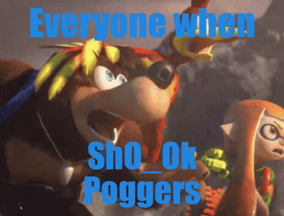 Everyone When Sho Ok Poggers Cartoon Character GIF