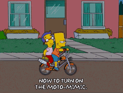Everything Coming Up Milhouse And Bart Riding Bicycle GIF