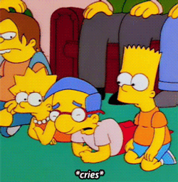 Everything Coming Up Milhouse Crying While On Floor GIF