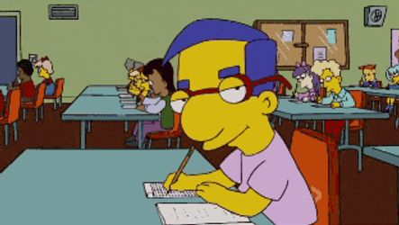 Everything Coming Up Milhouse Eyebrow Raising GIF