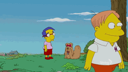 Everything Coming Up Milhouse Kissing Dog GIF