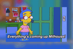 Everything Coming Up Milhouse Walking On Flood GIF