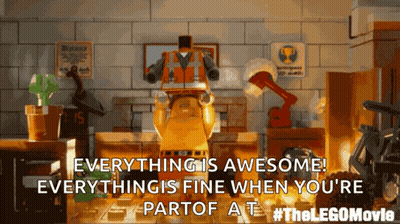 Everything Is Awesome Lego Movie GIF