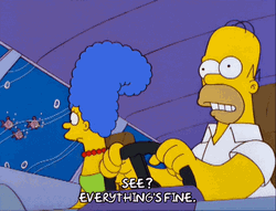 Everythings Fine Homer And Marge The Simpsons GIF