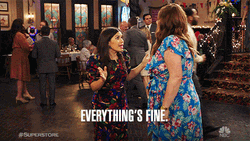 Everythings Fine Superstore Amy And Dina GIF