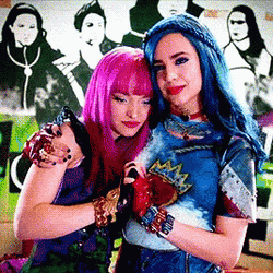 Evie Descendants 2 Mal Friends Hug GIF