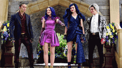 Evie Descendants 3 Group Fist Bump GIF