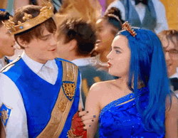 Evie Descendants Ben Hold Hands GIF