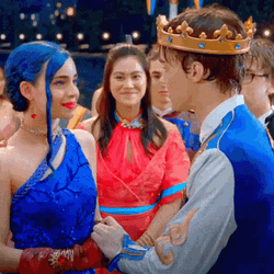 Evie Descendants Ben Holding Hands GIF