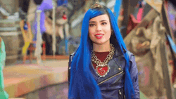 Evie Descendants Cute Smile Reaction GIF