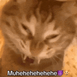 Evil Cat Muehehe GIF