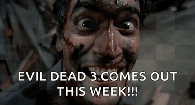 Evil Dead 3 Man With Blood On Face GIF