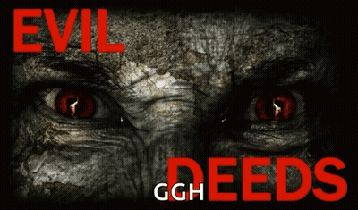Evil Deeds Poster Person With Red Eyes GIF