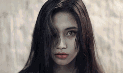 Evil Eye Blink Gothic Girl GIF