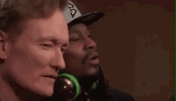 Evil Eye Glare Conan O'Brien GIF