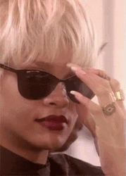 Evil Eye Squint Shades Rihanna GIF