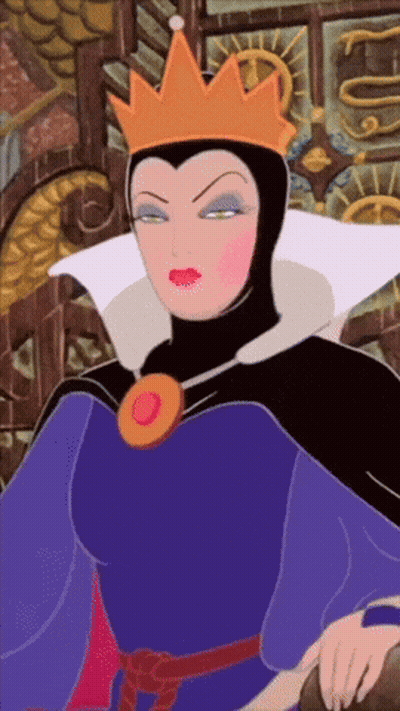 Evil Queen From Snow White Wearing Crown GIF