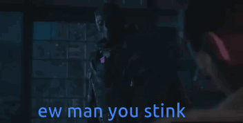 Ew Man You Stink Text GIF