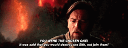 Ewan McGregor You Were The Chosen One Obiwan GIF
