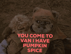 Ewok I Have Pumpkin Spice GIF