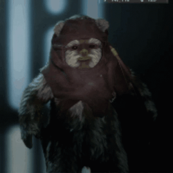 Ewok Kid Suit In The Dark GIF