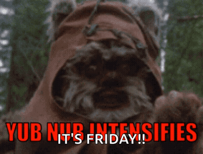 Ewok Saying Its Friday GIF
