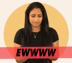 Ewwww Surprised Lady Disgusted GIF