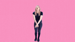Exaggerated Curtsy Mocking Lady GIF
