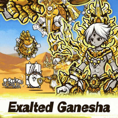 Exalted Ganesha Poster Man In Golden Costume GIF