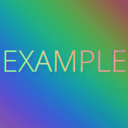 Example Rainbow Background GIF