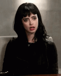 Exasperated Krysten Ritter GIF