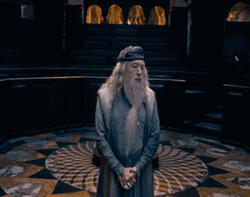 Exasperated Professor Albus Dumbledore GIF